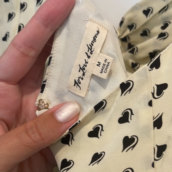 For Love of Lemons Heart Print Mini Dress - Picture 7 of 7